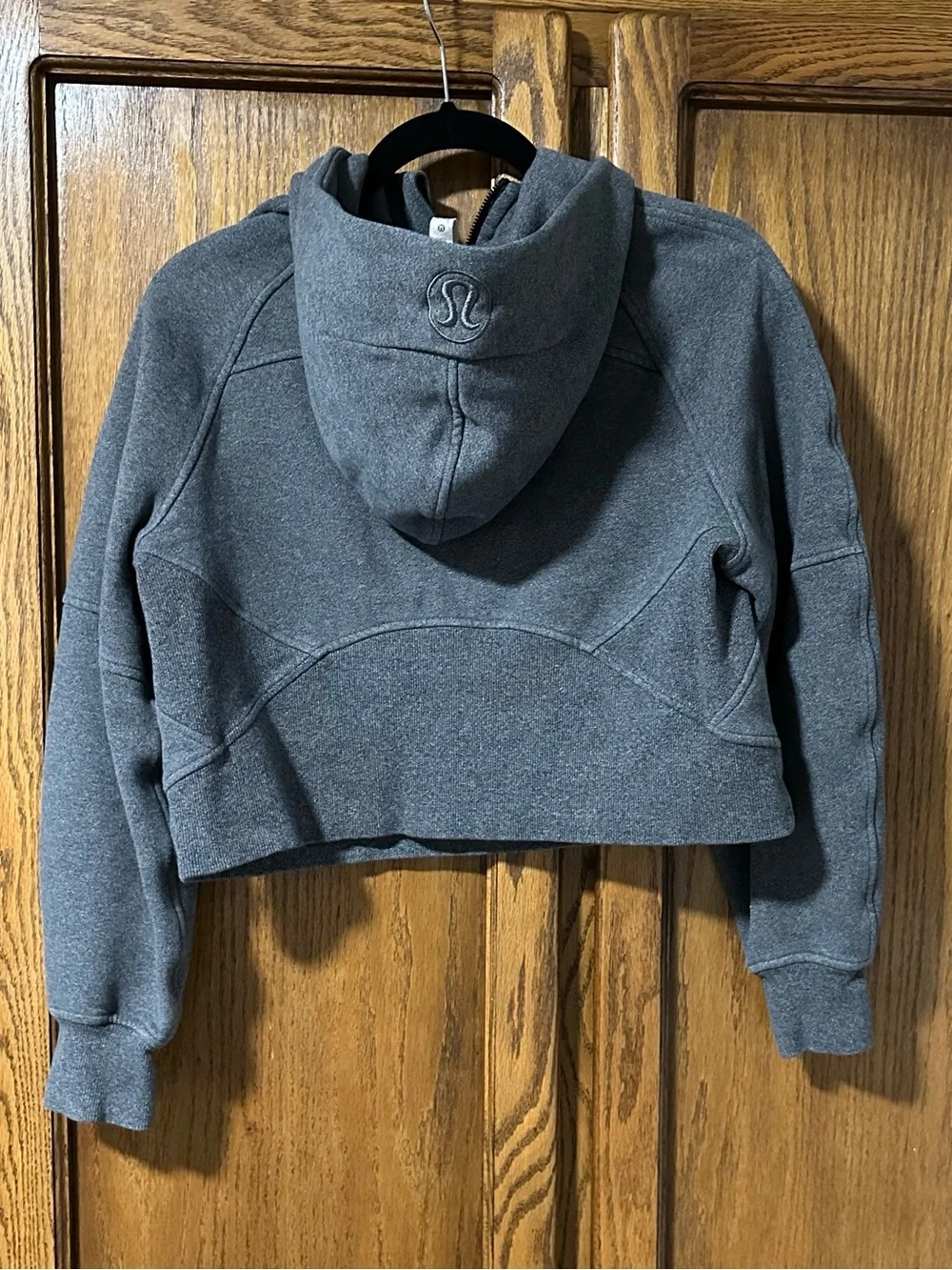 lululemon athletica scuba half-zip hoodie charcoal gray XS/S